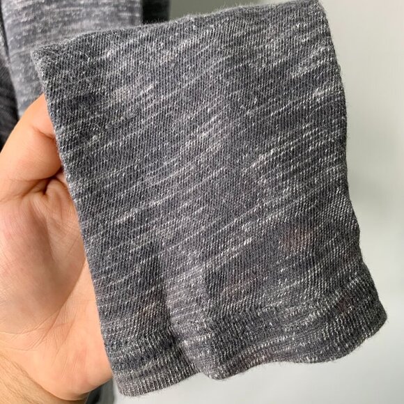 Free people Beach Boho Gray Cowl Neck Long Sleeve T Shirt One Size - Picture 4 of 12